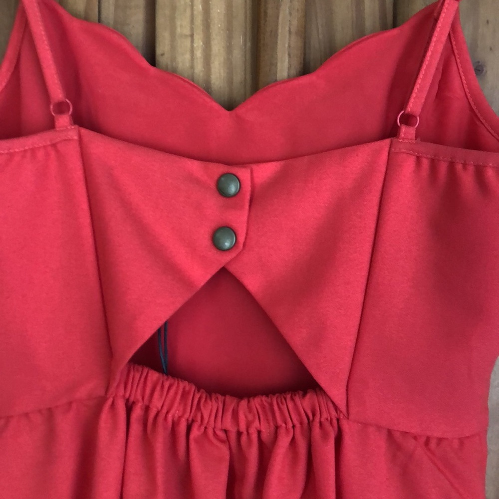 Market and Spruce dress. Coral Red in color size S - Picture 4 of 6